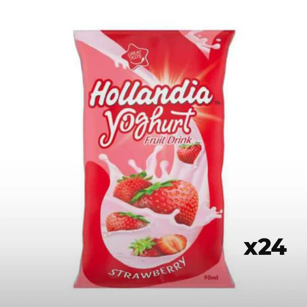 Hollandia Yoghurt Strawberry Fruit Drink 90ml x24