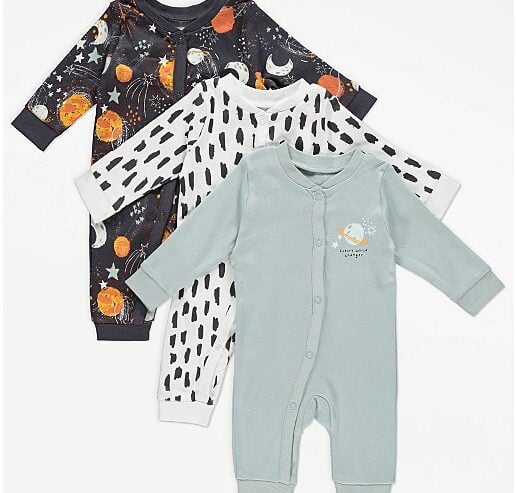 George Baby 3 Pack Sleep Suit