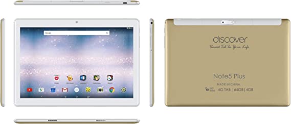 Discover Note 5 Plus 64gb 4gb 10.1 Inch Tablet Gold
