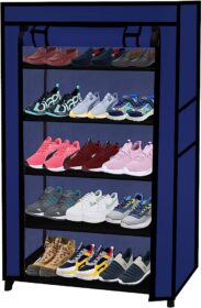 Dust-Proof-Shoe-Rack-Wardrobe-Blue-Black