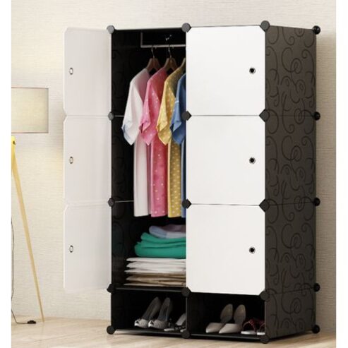 Plastic Wardrobe With Drawers And Shoe Rack