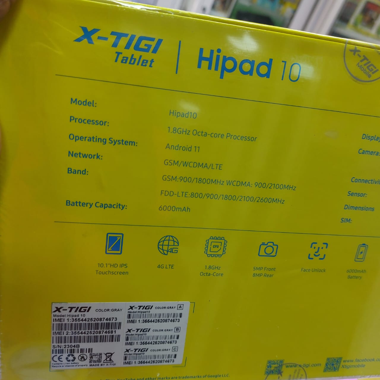 X-Tigi HiPad 10 4/128gb 10.1 SIM