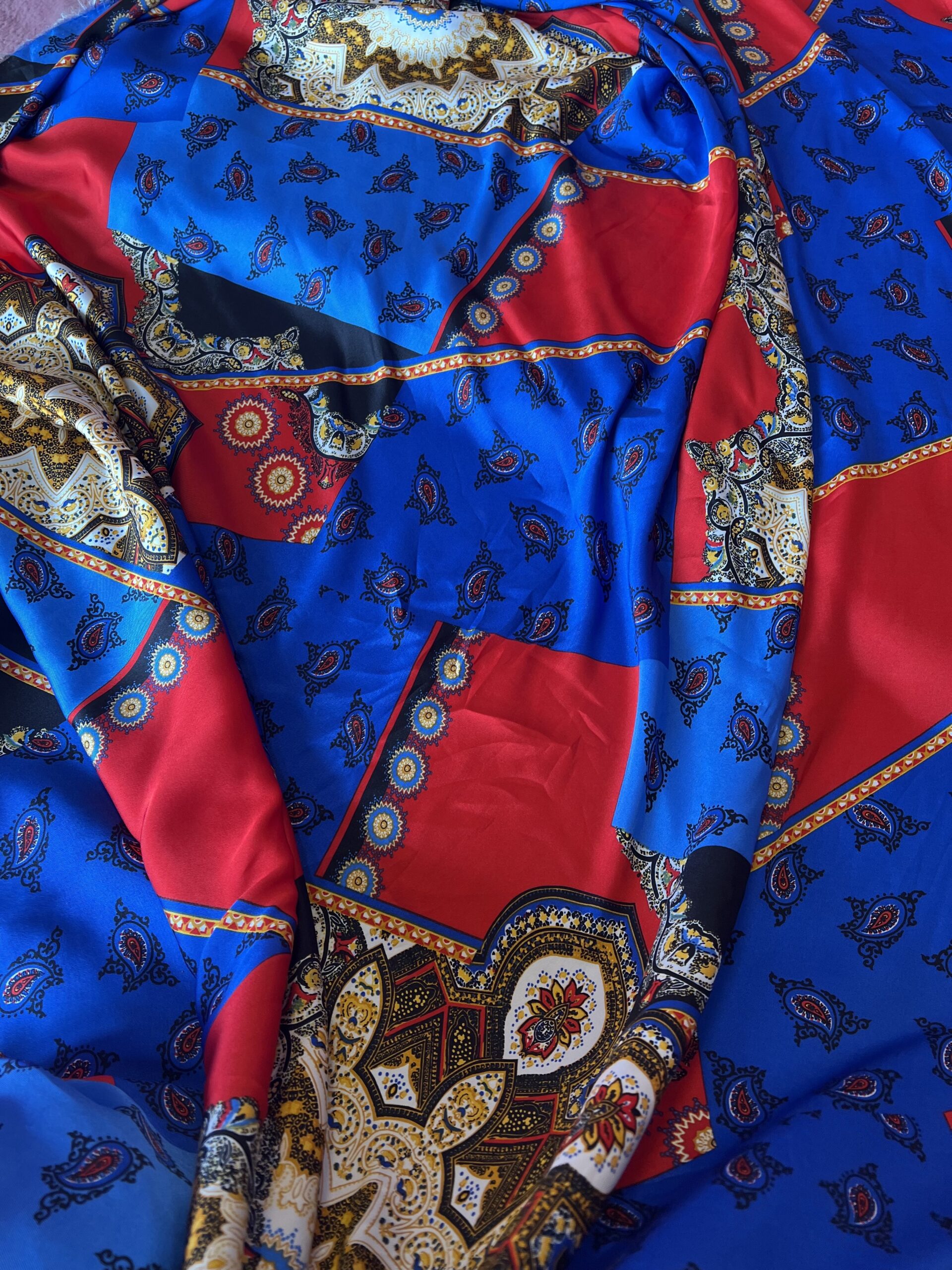 Vintage silk fabric