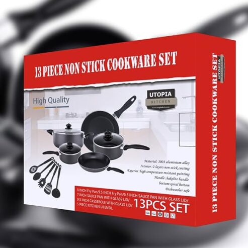 Premium 13-Piece Non-Stick Cookware Set