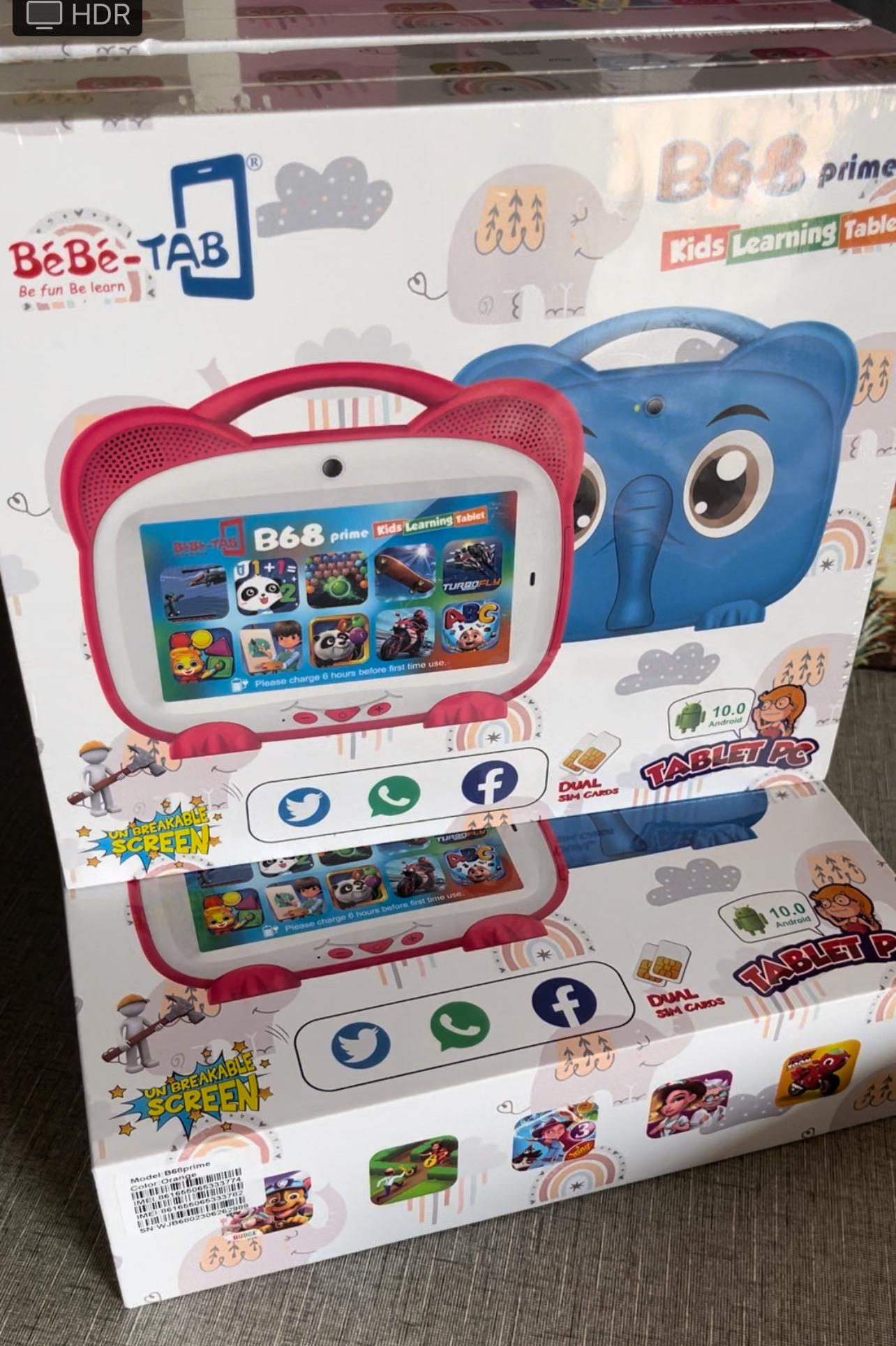Bebe Tab B68 Prime Android Kids Tablet 7″ 128gb Rom 4gb Ram Dual Sim