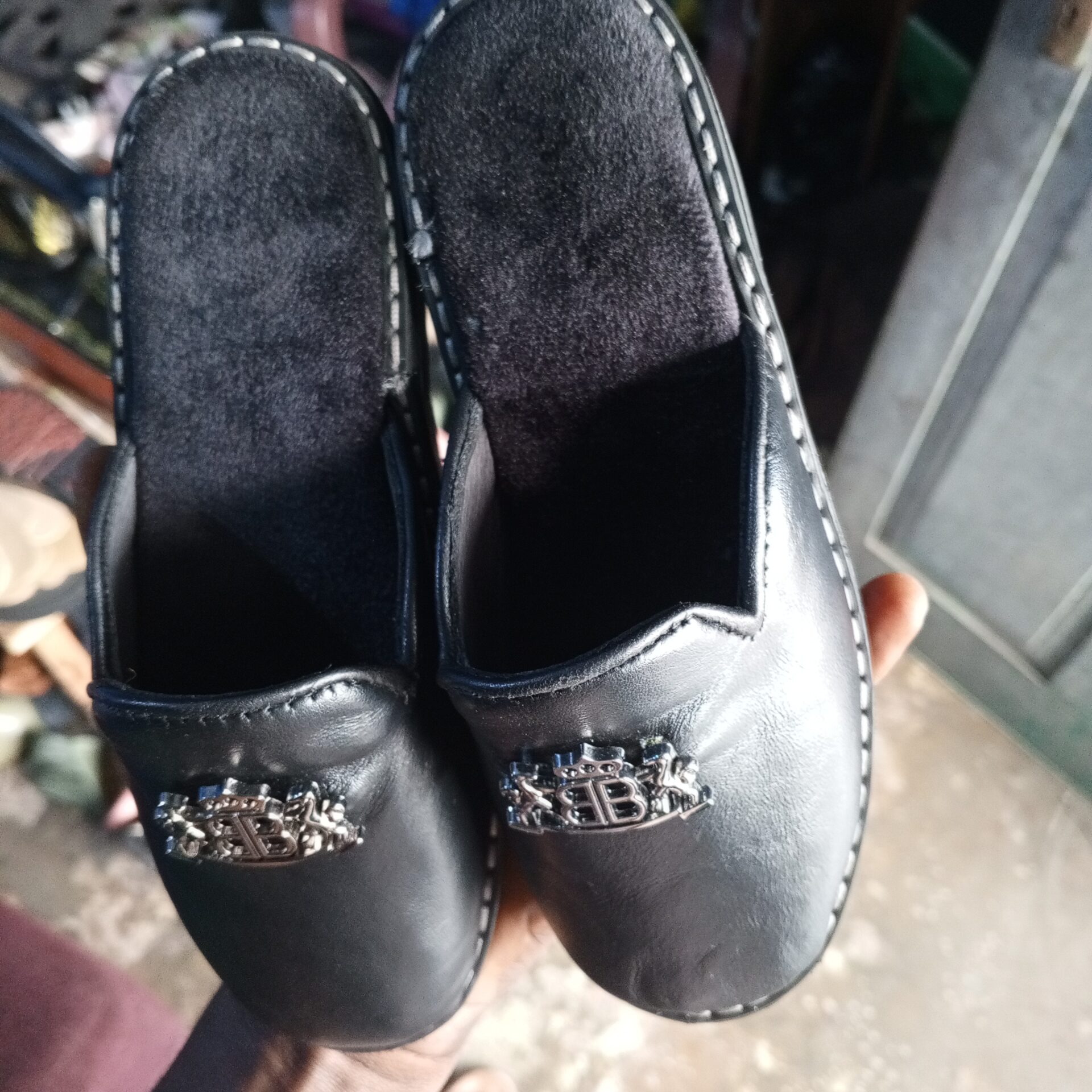 Original Leather kids half shoe