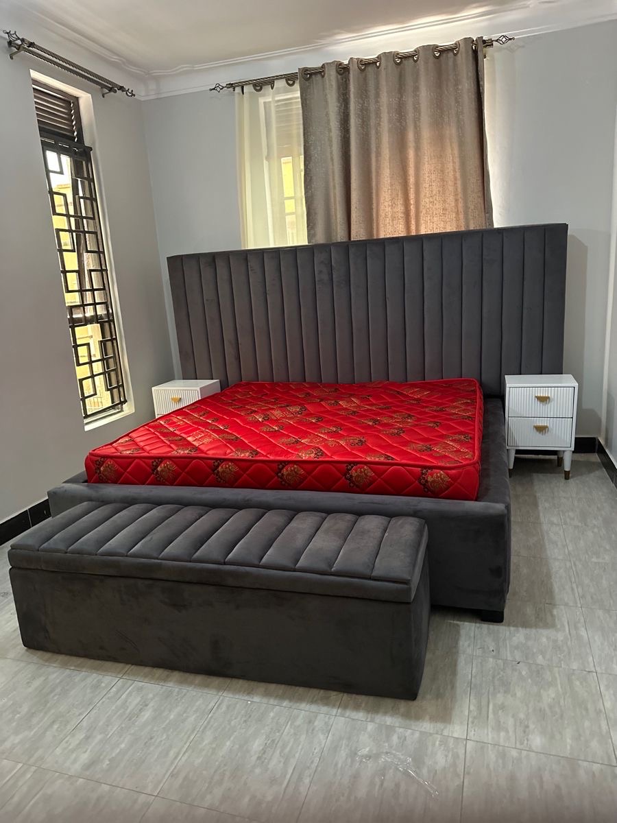 Elegant Wooden Bed – Crafted with Turkish and Italian Materials