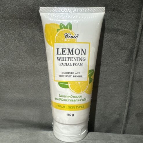 Lemon whitening facial foam