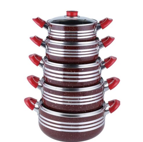 22 PCS Die-casting Aluminum non-stick Cookware Set