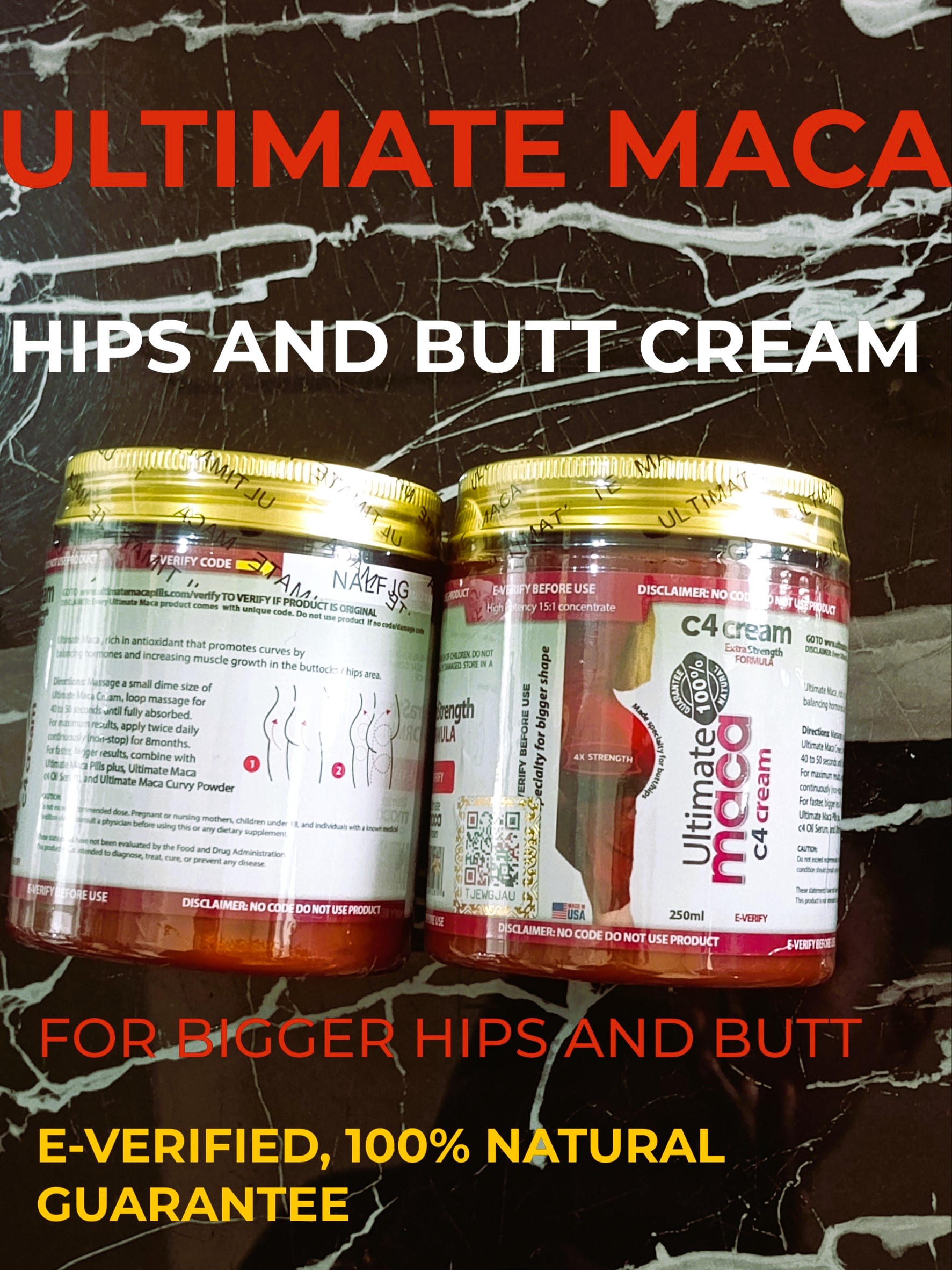 Ultimate Maca C4 Cream (Hips and Butt)