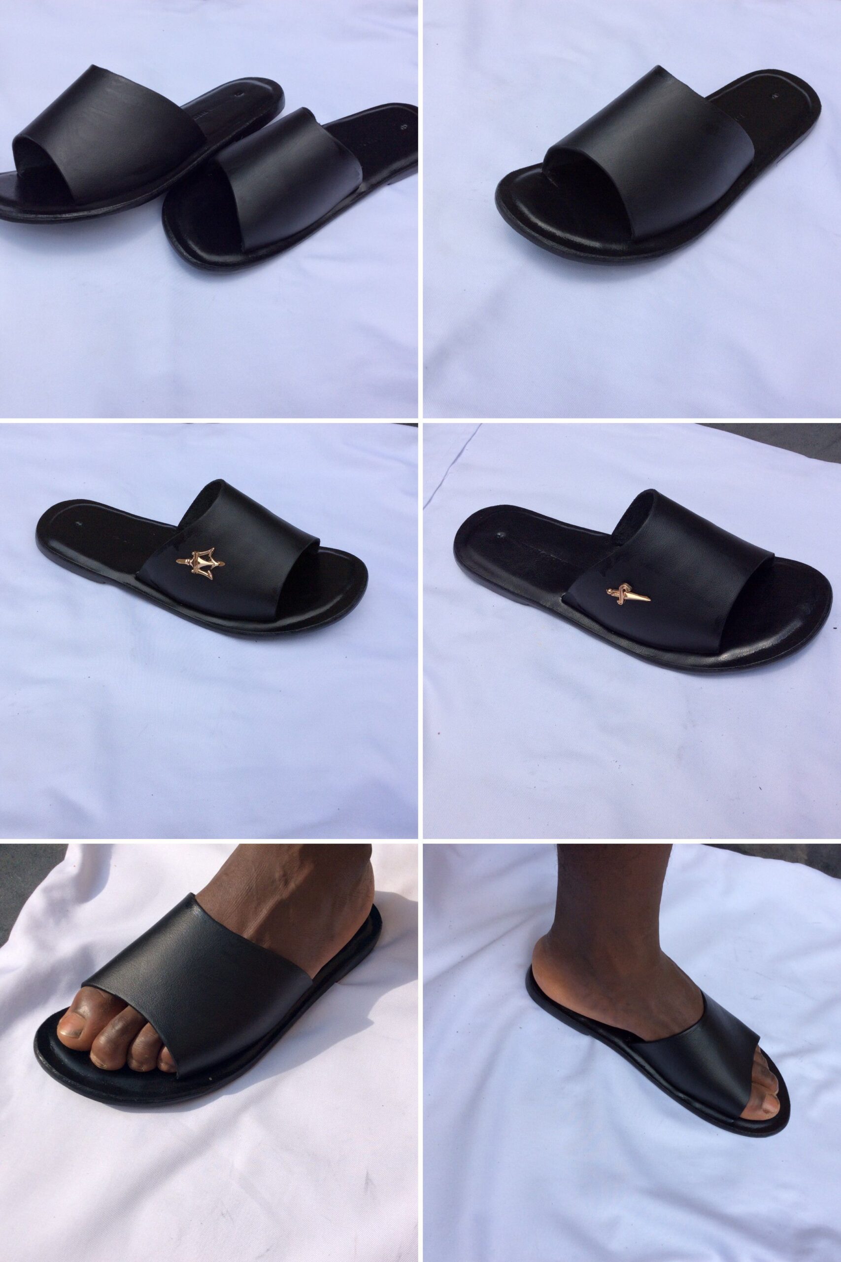 leather sandals / slippers