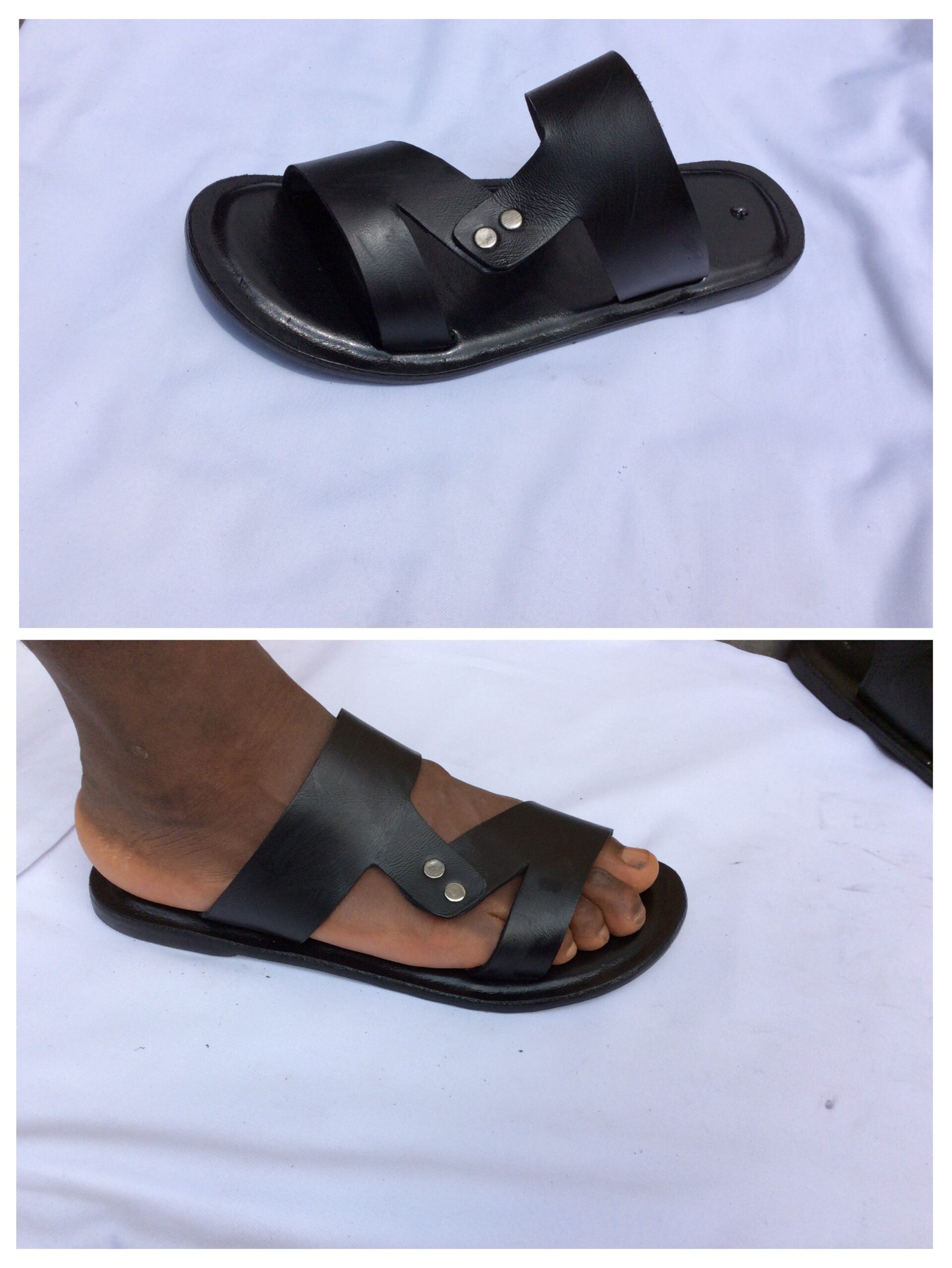 leather sandals / slippers