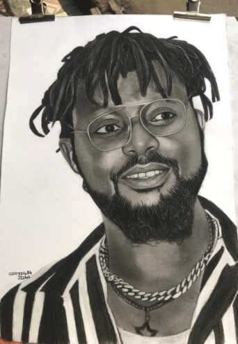 Pencil Drawing canvas painting