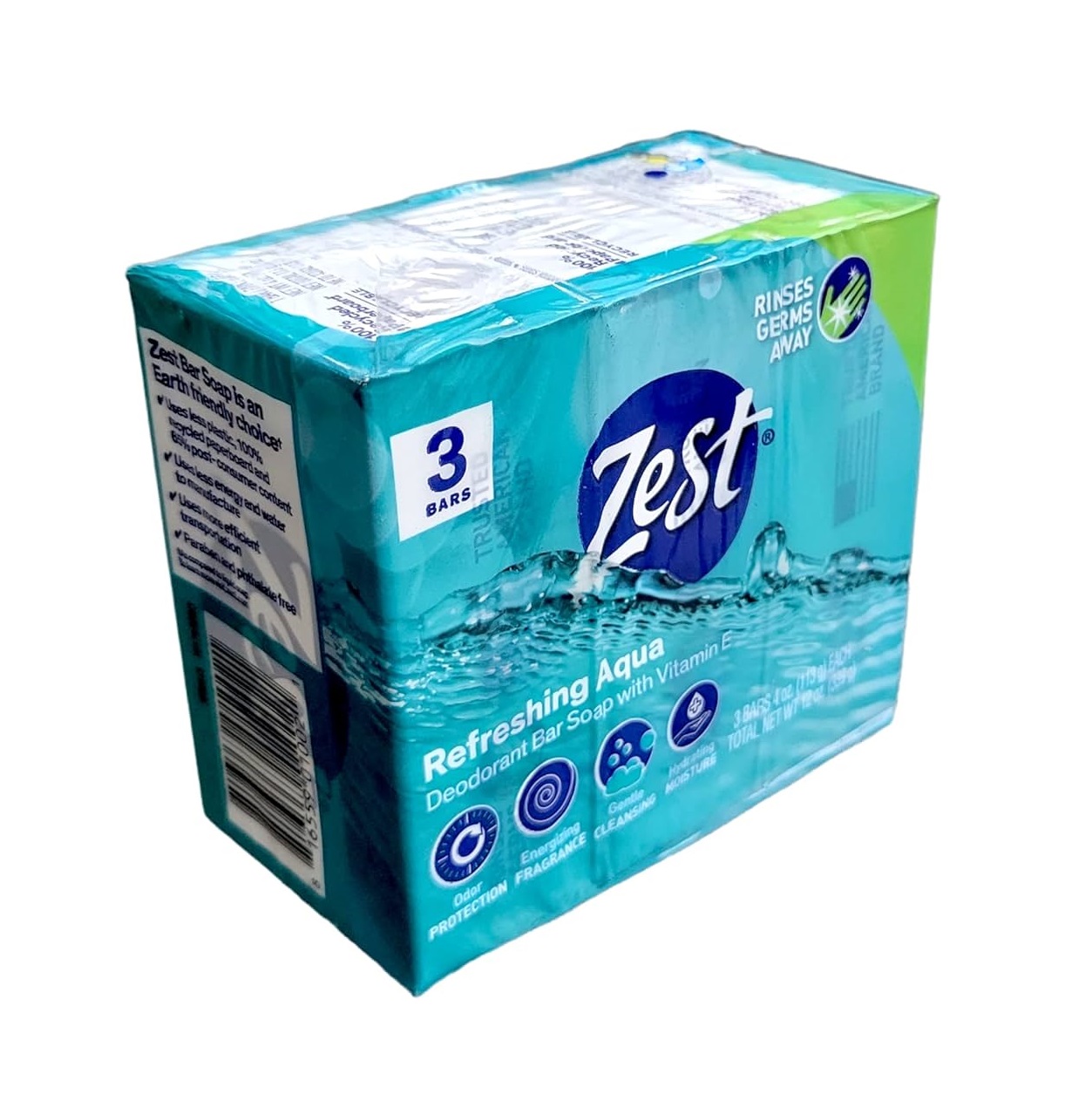 Zest Refreshing Aqua Bar Soap Pack of 2