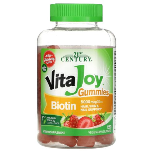 21st Century VitaJoy Biotin Gummies for Hair, Skin & Nail Support