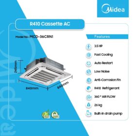Midea-3.5hp-R410-Cassette-Unit-Mcd-36crn1-2
