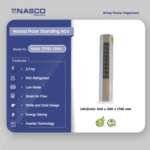 Nasco 2.0hp Round Floor Standing Air Conditioner Nas Tfsi 18n1