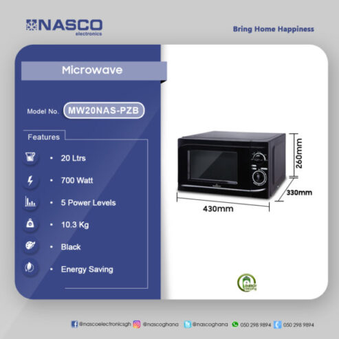 Nasco 20ltr Solo Microwave Mw20nas Pzb