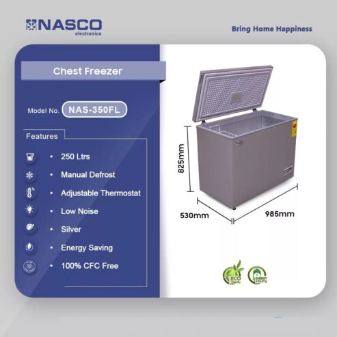 Nasco 250 Ltrs Chest Freezer Nas 350fl