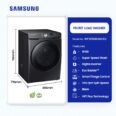 Samsung 18kg Front Load Full Auto Washer Washing Machine Wf18t8000gv/Eu