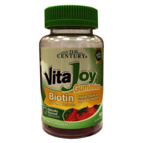 21st Century VitaJoy Biotin Gummies for Hair, Skin & Nail Support