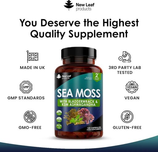 Sea Moss KSM-660 Ashwagandha Root Bladderwrack