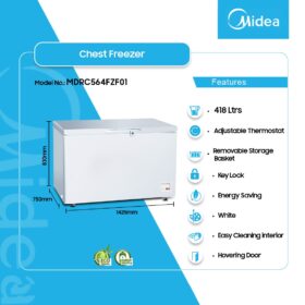 Midea-418ltrs-Chest-Freezer-Mdrc564fzf01