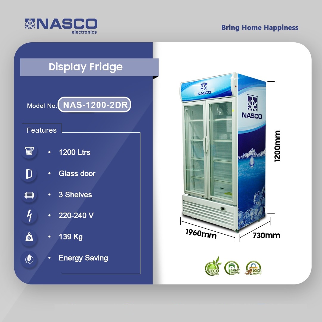 Nasco 1200ltr Display Fridge