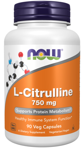 Now L-Citrulline 750 mg Veg Capsules