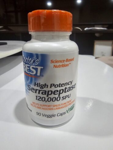 Doctor’s Best High Potency Serrapeptase 120,000 SPU.
