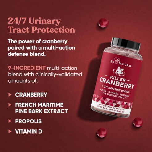 Eu Natural Killer Cranberry UTI Defense Blend Supplement