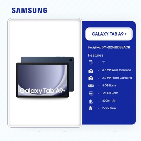 Samsung Galaxy Tab A9+ Dark Blue 128GB 8GB in Ghana Sm X216bdbeacr