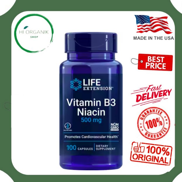 Life Extension Vitamin B3 Niacin Food Supplement