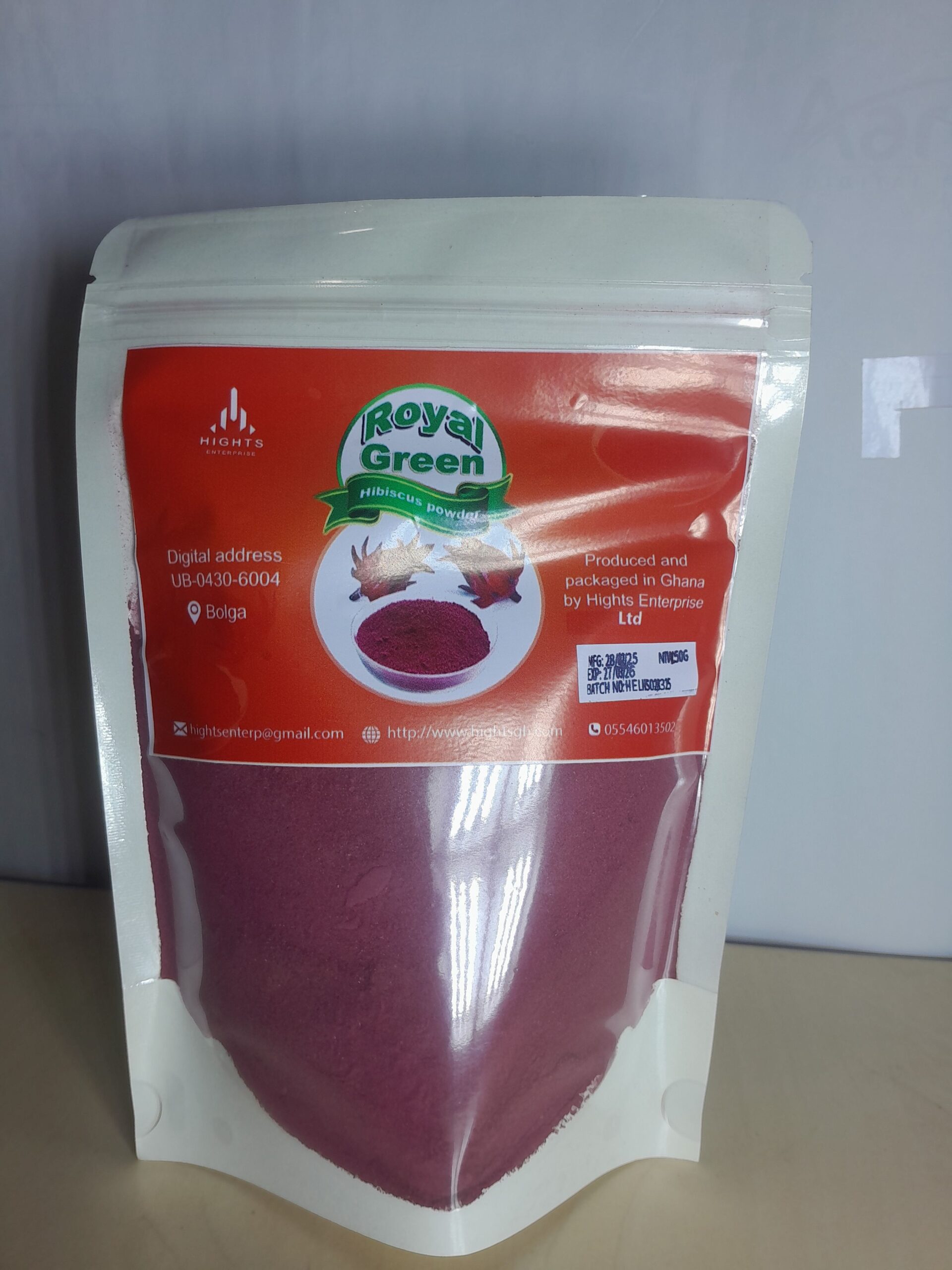 Royal Green Hibiscus flower powder 250g