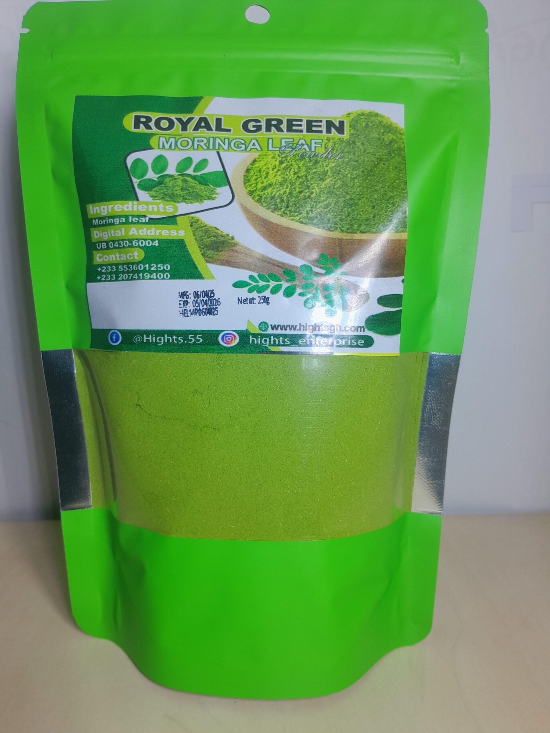 Royal Green Moringa Leaf Powder 250g